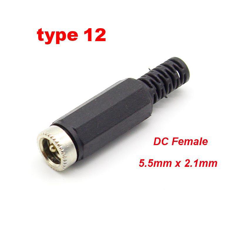 10 шт. DC 025 099 022 гнездовые разъемы 5,5x2,1 мм 5,5*2,5 мм штекер питания Jack гнездо гайка панель монтаж водонепроницаемый чехол под прямым углом