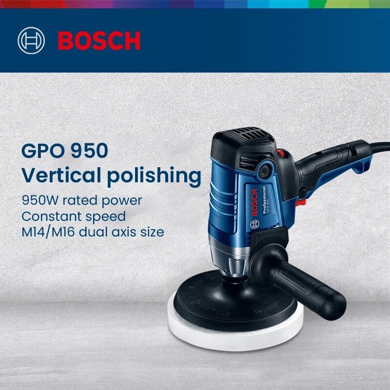 Bosch GPO 950 Автомобильный полировщик 220 В 950 Вт 6 передач 600-2100 об/мин электрическая полировальная машина с регулируемой скоростью шлифовальный станок для вощения автомобиля