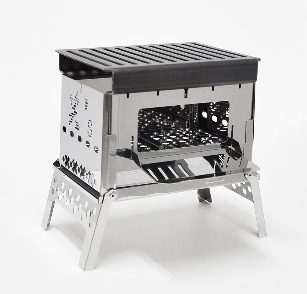 Wara's Compact Bonfire Grill B-6-kun 4-Piece Set / SHO-0004-10-25-38