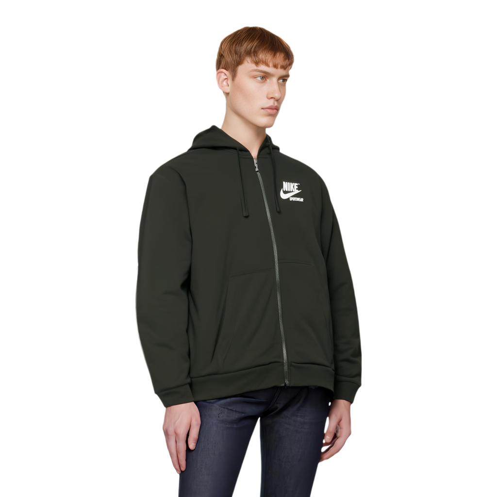 Nike Куртки Мужские Черные С Капюшоном Умеренные Тренер AJ7926-010