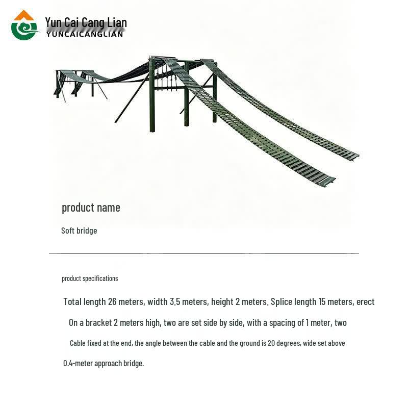 400M Sea-Crossing Obstacle Course Soft Bridge