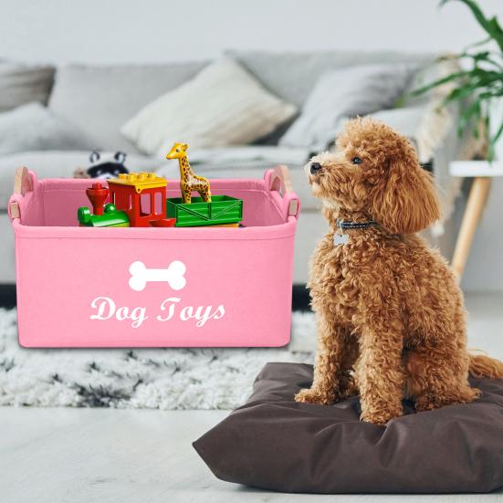 Ящик для хранения игрушек для домашних животных, легкий, гибкий, большой емкости, органайзер для хранения