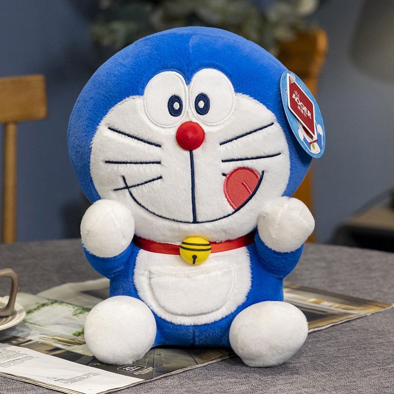 Anime Doraemon Cake Popcorn Plush Toy Kawaii Japanese Style Dessert Series Stuffed Doll Cuddly Pillow Toys Cartoon Birthday Gift