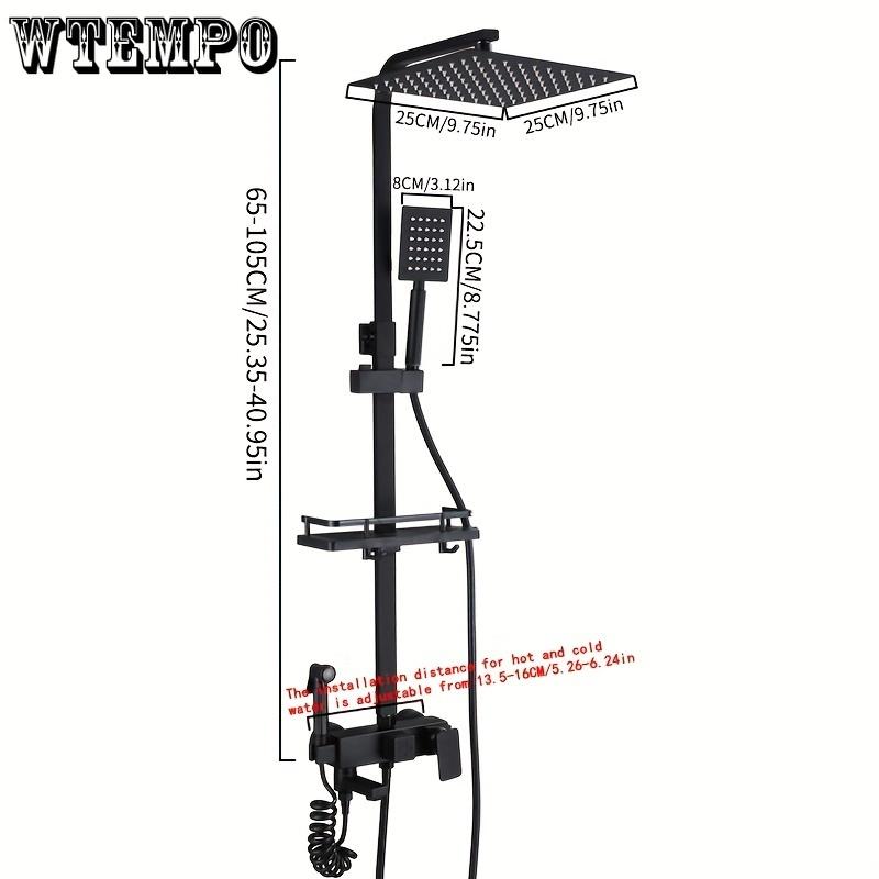 1 комплект черной полностью медной дождевой душевой системы, домашний комплект для душа под давлением, 10-дюймовая верхняя душевая головка с ручным душем