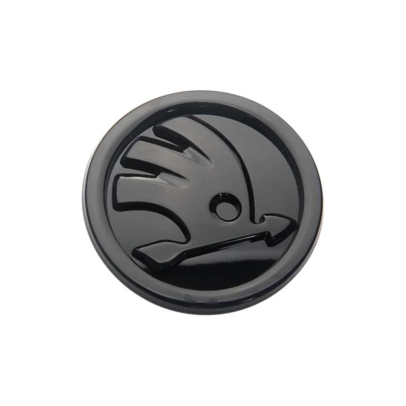 2025 New 2pcs 80mm/90mm Car rear boot badge front hood trunk Emblem logo For Skoda Fabia 1 2 Octavia a7 RS Superb Rapid Yeti Kar