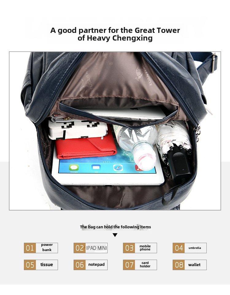 Women's Large Capacity Anti-Theft Backpack: 2024 Autumn/Winter Trendy American-Style Fashion Niche Design