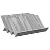 Magazine Rack Grey Sonoma 65 X 53 X 28.5 Cm Particleboard