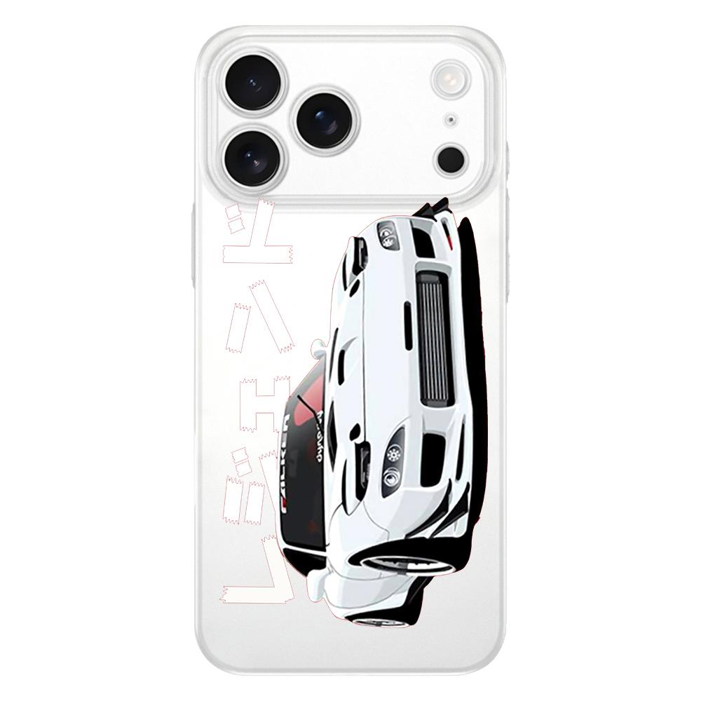 Мягкий прозрачный чехол из ТПУ для телефона JDM Tokyo Drift Sports Car для iPhone 17 Air 16E 16 11 15 14 Pro MAX 12 13 7 8 Plus SE Пасхальный чехол