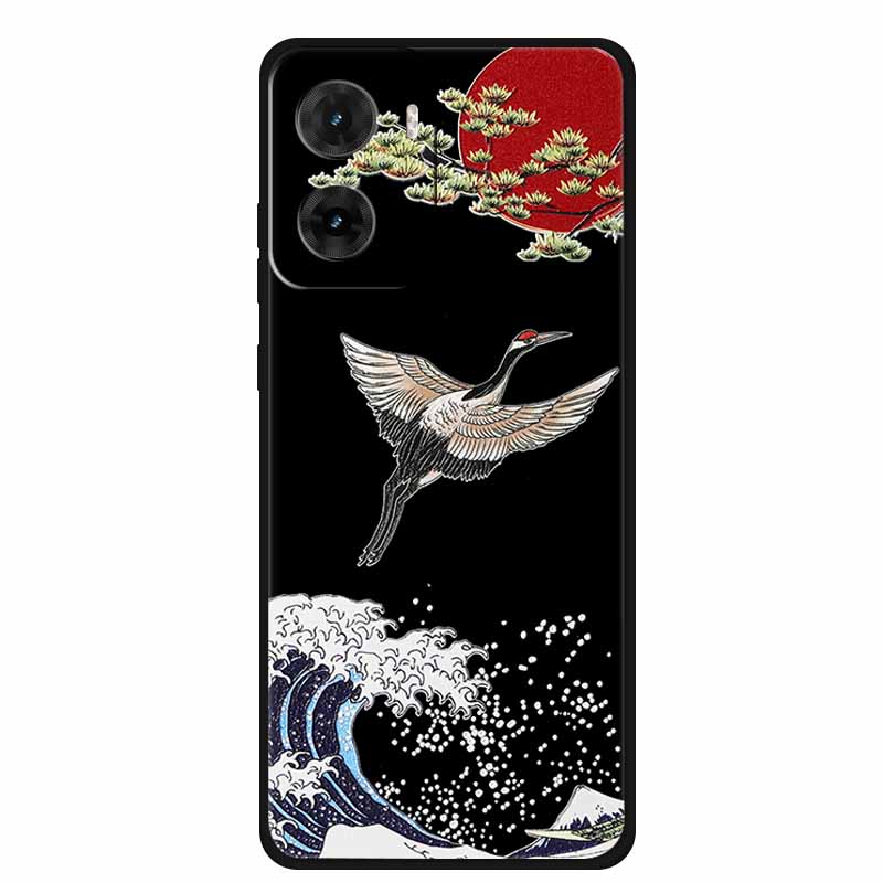 3D Тисненый Чехол Для Телефона Motorola G06 Цветочный Ударопрочный Мягкий Силиконовый Чехол Для Motorola E15 G05 G06 Задняя Крышка Чехол