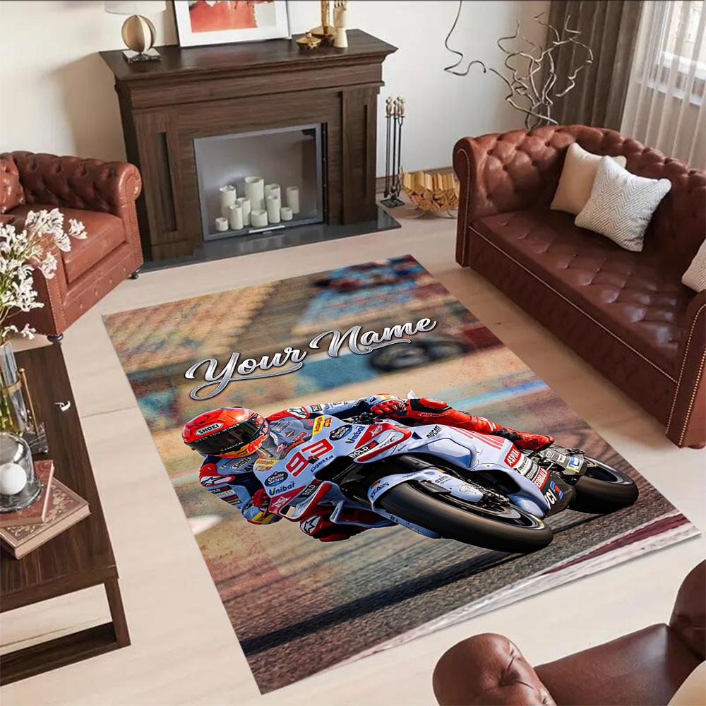 Jorge Lorenzo Personalized Text Floor Mat Suitable For Decorate Room Dormitory Playrooms Dining Room Antislip Rug Anime Office Decor