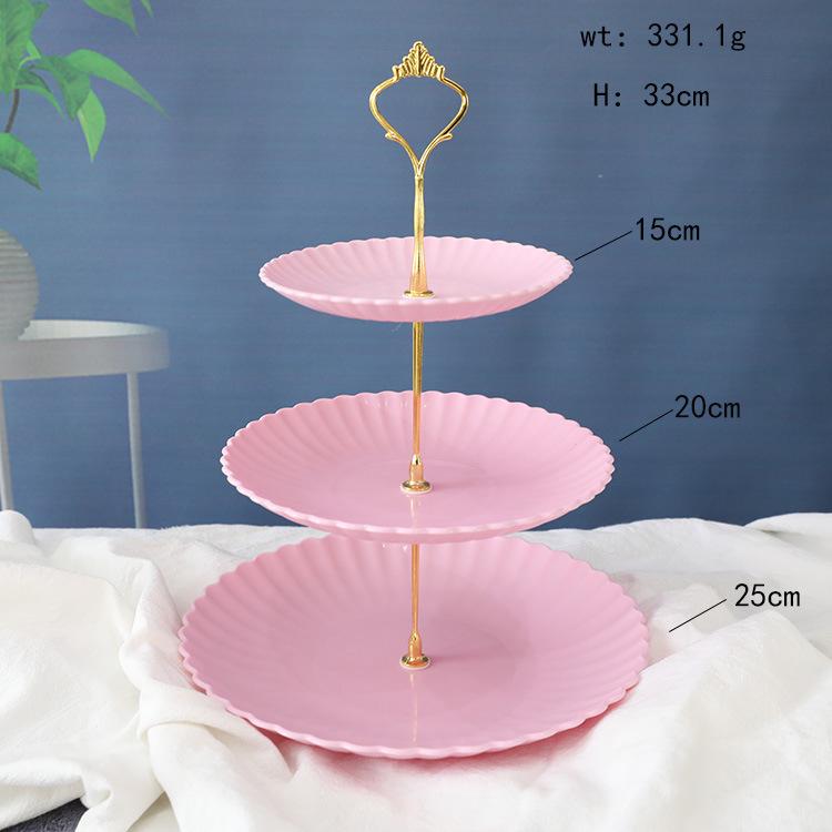 Three-Tier Dessert Display Stand for Parties and Weddings