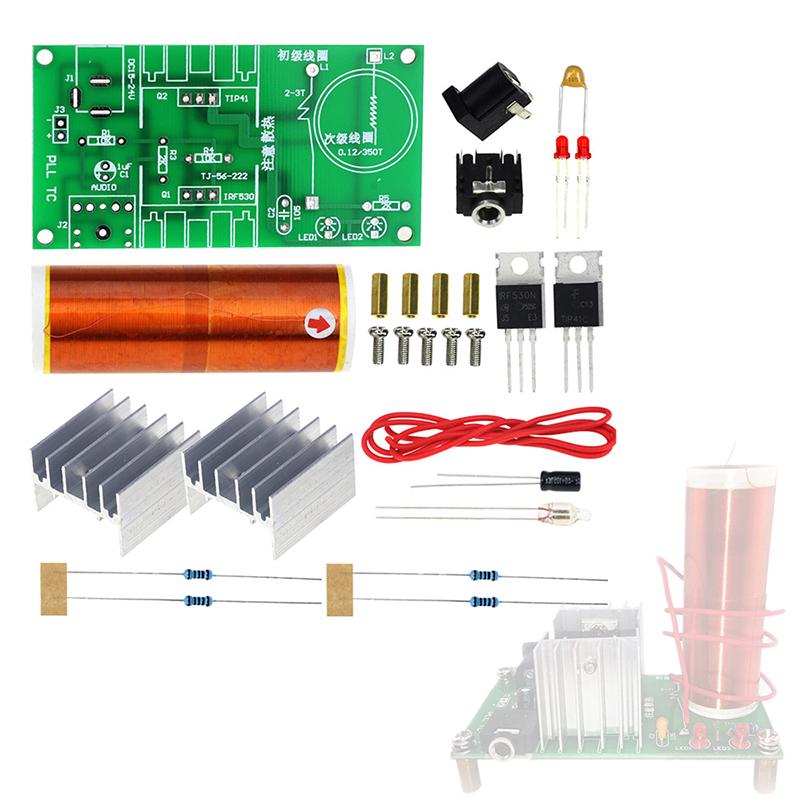Diy Kit Mini Tesla Coil Плазменный динамик Набор электронных полевых музыкальных проектов Часть проекта