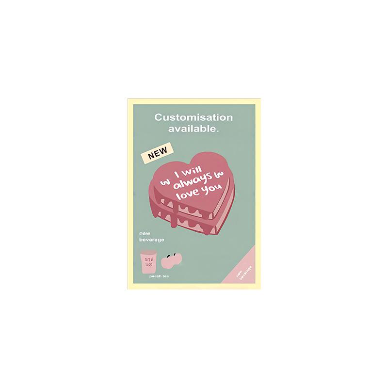 1Pcs Cartoon Small Tapestry Ins 2024 Wall Hanging Background Cloth Desk Calendar Room Girl