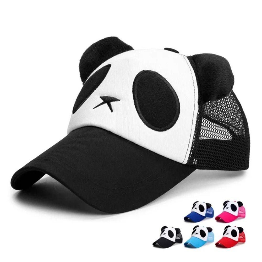 Mesh Panda Baseball Cap Breathable Hollow Mesh Cap Fashion Sports Net Hat Sports