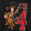 Toy Story Childrens/Kids I'm 4 Woody Birthday Hoodie