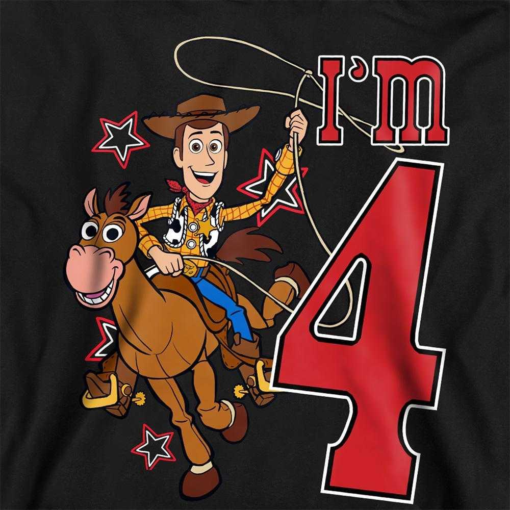 Toy Story Childrens/Kids I'm 4 Woody Birthday Hoodie