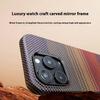 Для iPhone 16 Pro Чехол Градиентный Арамидное волокно Магнитный Чехол для телефона с Металлической рамкой для объектива