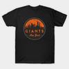 Мужская черная футболка с принтом Винтажный логотип бейсбольной команды NY Giants Ретро Потертая версия Печать методом термопереноса без вырезания Хлопковая футболка