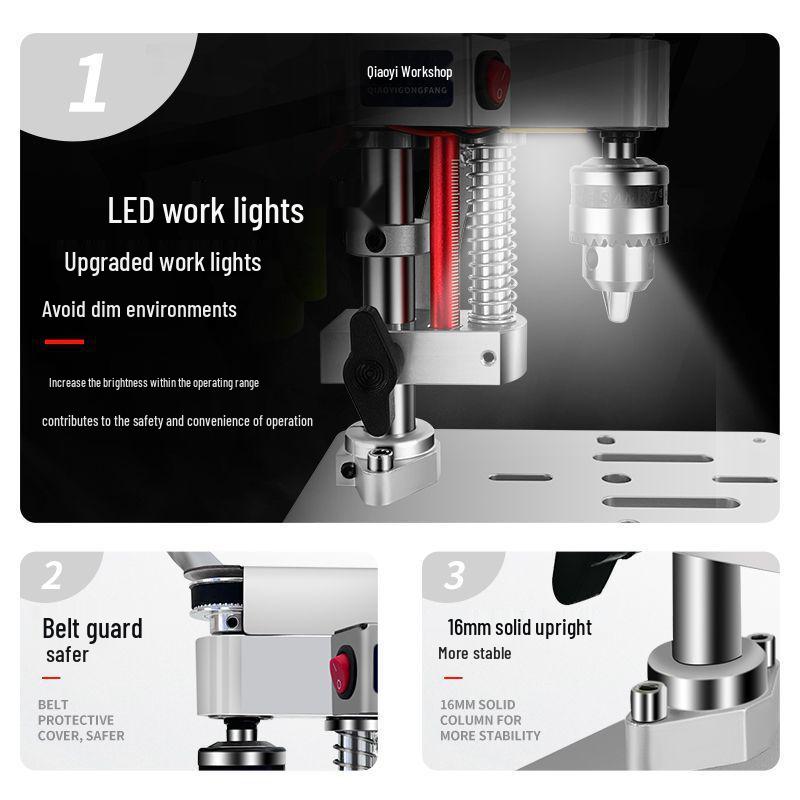 Мини-прецизионный настольный сверлильный станок: Аксессуары для самостоятельного ремонта часов и не только