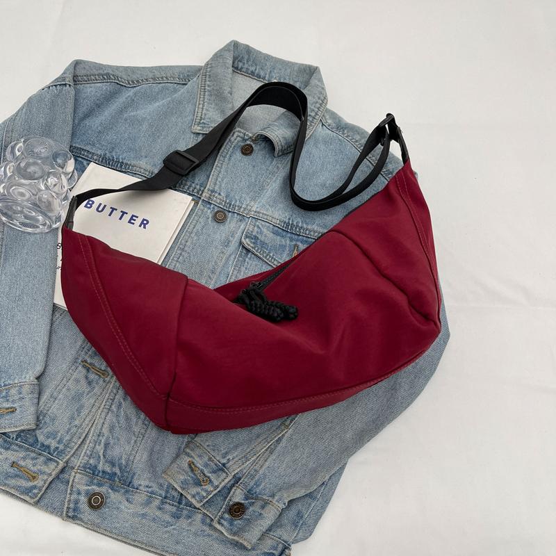 Сплошная цветная сумка большой емкости, женская сумка для пельменей, портативная дорожная сумка через плечо