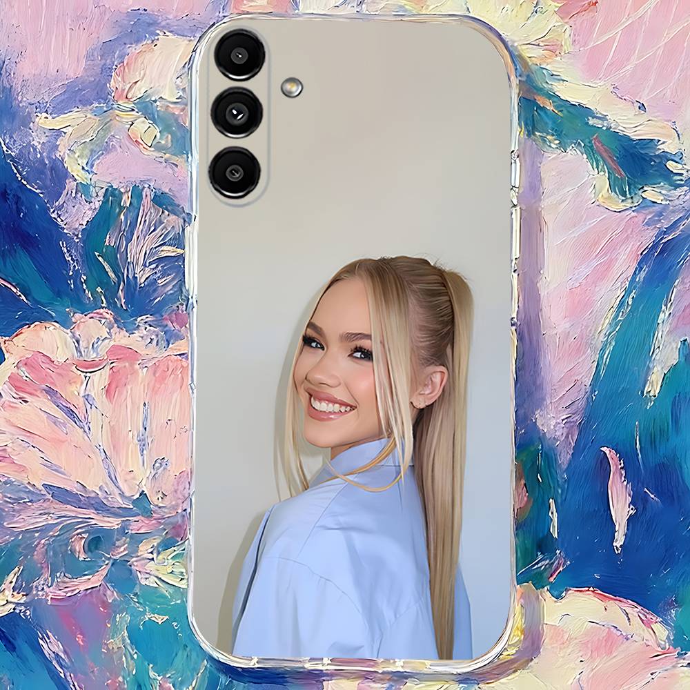 F-Freya Skye Singer Transparent TPU Case for Samsung S21,S24,S30,S23,S25,S22,S20,S10,5G,FE,PIus,Lite,Ultra