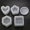 Шестигранный Кристалл из Эпоксидной Смолы DIY Шкатулка для Украшений Силиконовая Форма Форма Шкатулки для Хранения в Форме Сердца Горшок-Кисть Форма для Смолы Украшения Ручная Работа