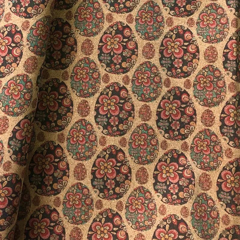 100x138cm Artificial PU Printed Leather Fabric for Background Decorative Shoes Fashion Fabrics DIY Design Material 0.5mm Thickn