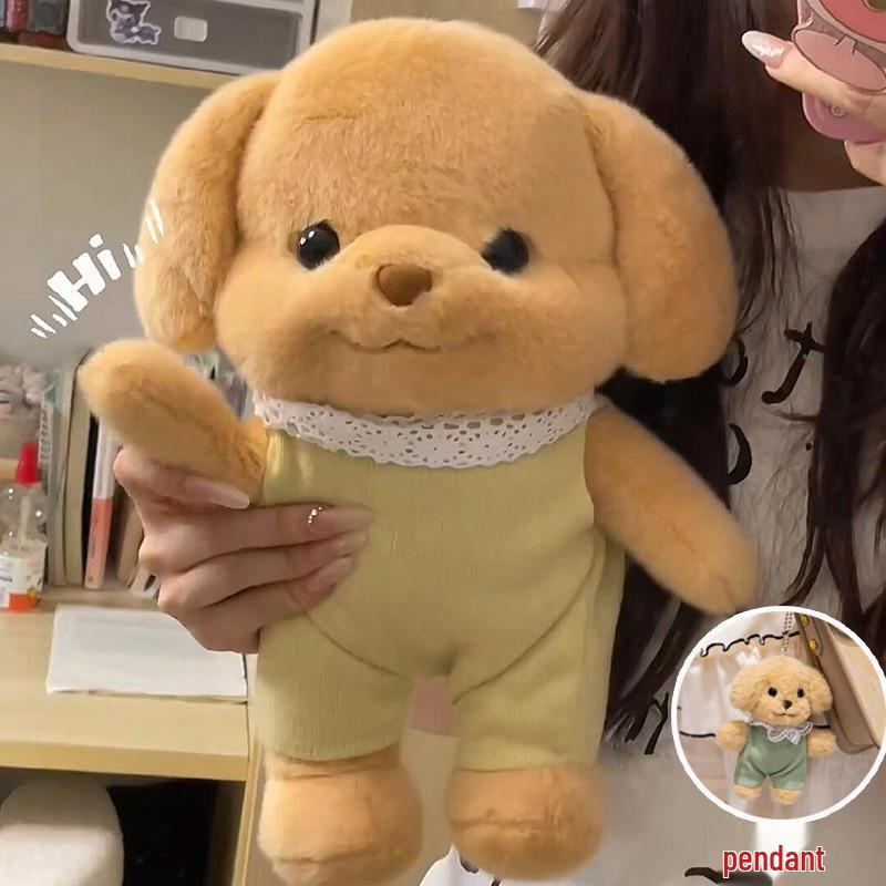 Internet Celebrity Poodle Plush Toy – Cute Senbei Puppy Gift for Girls
