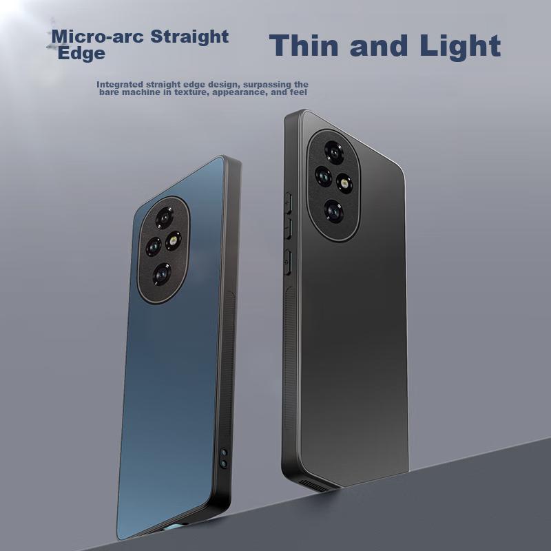 Phone Case for Honor 200, Honor 200 Protective Cover, Frosted Full Coverage Ultra-Thin Shockproof Anti-Fingerprint Personalized - Deep Sea Blue