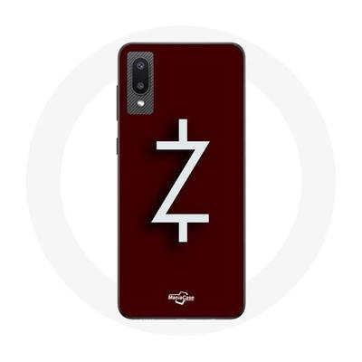 Coque Pour Samsung Galaxy A02 Ozark Saison 4 Logo Z Blanc Fond Rouge