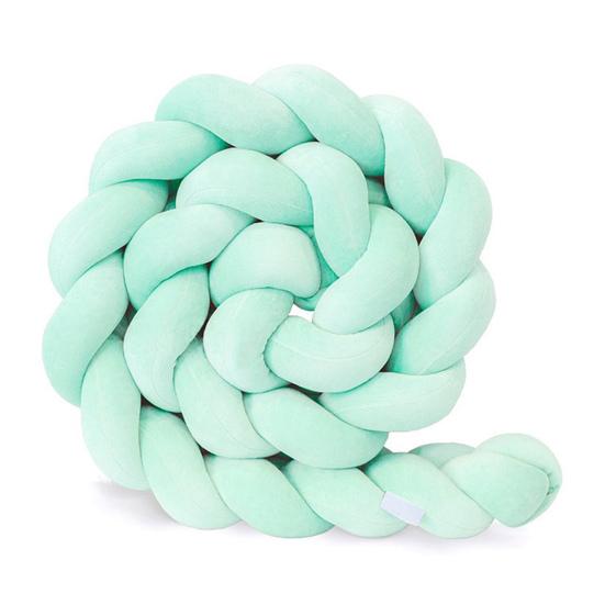 Шар для вязания крючком, забор для кровати, длина 2 м, плетеный шар для вязания крючком, сенсорная игрушка для малышей, бархатная ткань, полипропиленовый хлопок, наполнитель, подушка для шеи, декоративная подушка