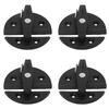 4 Sets Boat Cabinet Twist Latch Reinforced Nylon 59mm Round Turn Button Lock for Yacht RV Door Cabinet Hatch