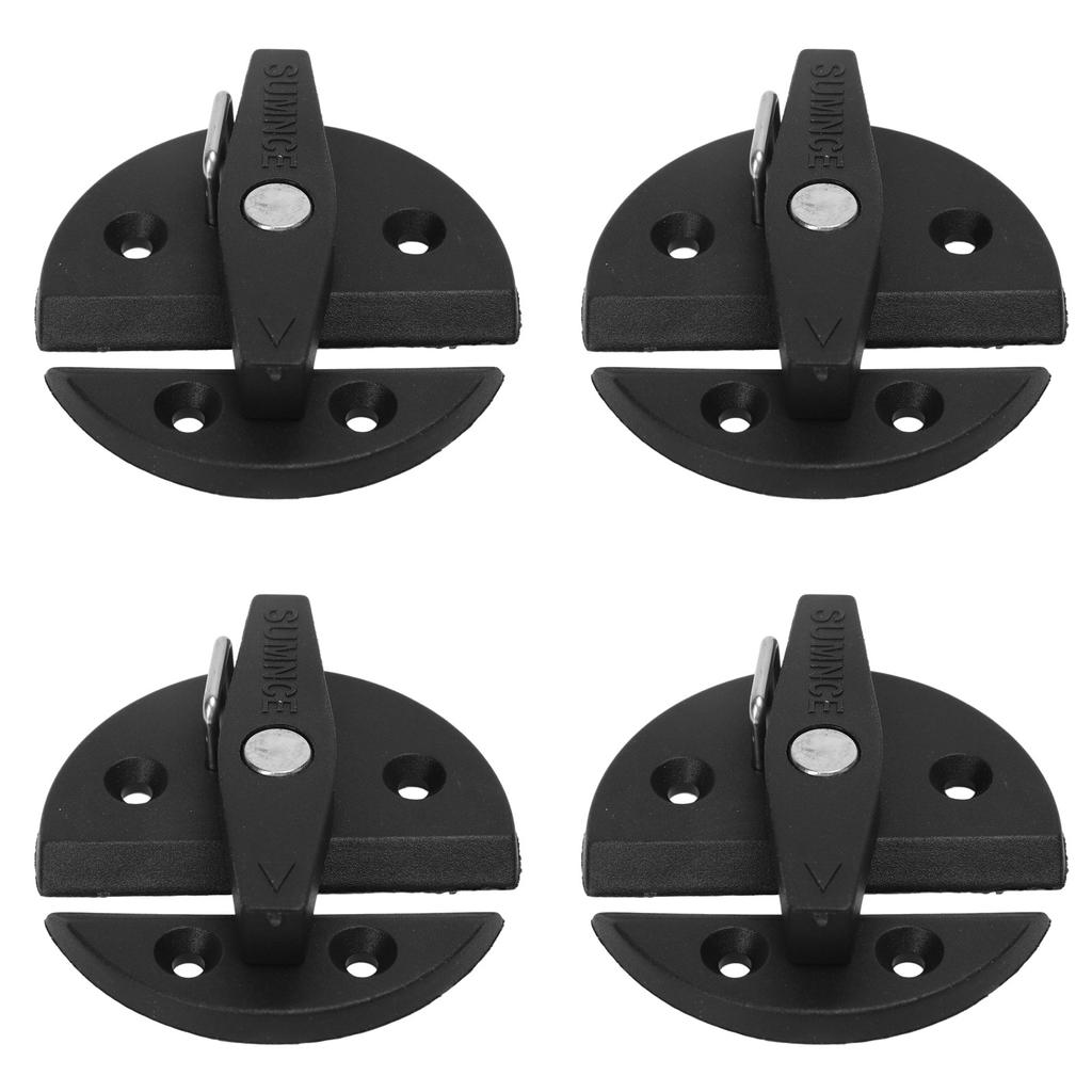 4 Sets Boat Cabinet Twist Latch Reinforced Nylon 59mm Round Turn Button Lock for Yacht RV Door Cabinet Hatch