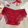 Satin Lace Bow Low-Rise Panties for Women: Heartbeat Collection