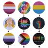 Clothing Tinplate Pins Jewelry Accessories Gay Badge LGBT Brooches Rainbow Brooch Collar Pin