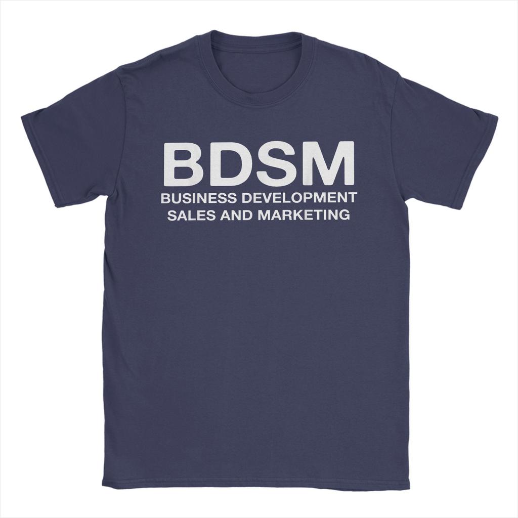 BDSM Business DevelopUnisext Sales and Marketing TShirts Unisex Pure Cotton Fun TShirt O Neck Tee Shirt Short Sleeve Clothes Classic
