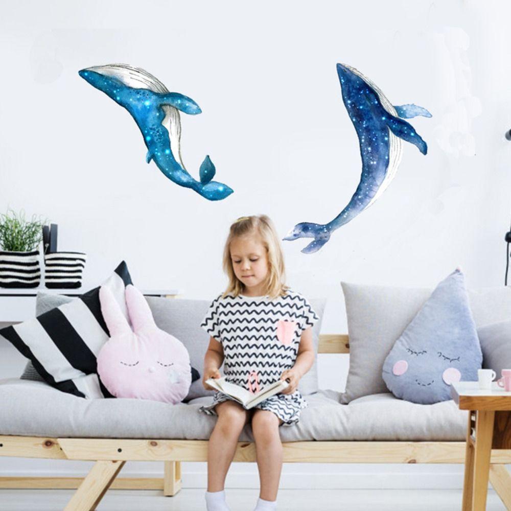 Starry Sky Starry Sky Whale Sticker PVC Marine Animals Decal Whale Wall Stickers Home Decor