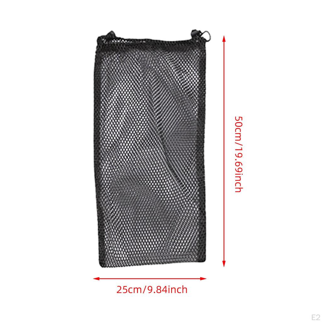 Diving Fins Drawstring Bag Mesh Gear Swimming Flippers Carrier Organizer for Beach