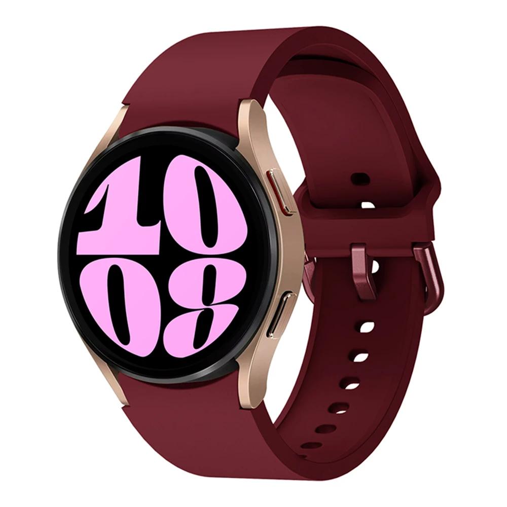 Силиконовый ремешок без зазоров для Samsung Galaxy Watch 7/6/5/4 44мм 40мм 5Pro 45мм Браслет Galaxy 6 Classic 47мм 43мм 46мм Correa