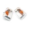 BSP909 2 Pcs Side Door Wing Mirror Indicator Lamp ORANGE Lens R+L 71748253, 71748252 for Fiat Peugeot Citroen MK3