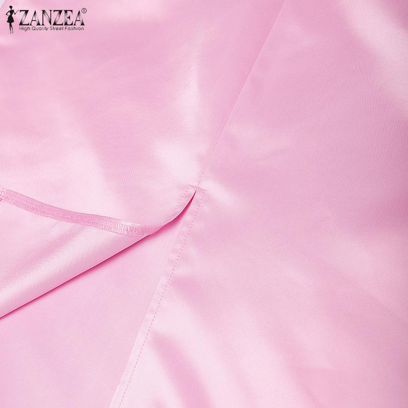 ZANZEA Женское летнее повседневное платье-футляр с вышивкой, кружевной вставкой и пэчворком