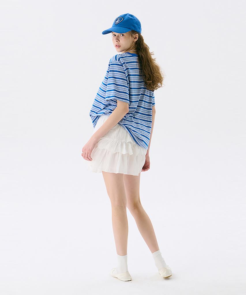 JUNEJUNE SPACE Vol13.Stripe T_Blue(Vol13.Stripe T_Blue)