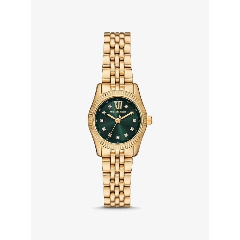 Michael Kors Женские часы Petite Lexington Pavé с золотистым покрытием MK4842