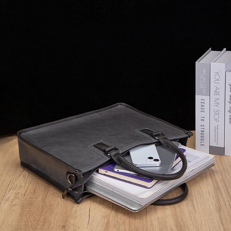 Мужская сумка через плечо Business Commuter Messenger Bag 14 дюймов Компьютерная сумка Швейный износостойкий портфель