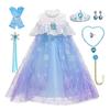 [Agture] Платье Frozen, Платье в стиле Эльзы, Детский костюм для косплея, Костюм для косплея на Хэллоуин, Событие, Платье принцессы в стиле Disney, Эльза в стиле Disney