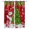 Christmas Tree Snowflake Pine Branch Snowman Candy Blackout Curtains For Living Room Bedroom Window Treatment Blinds Drapes