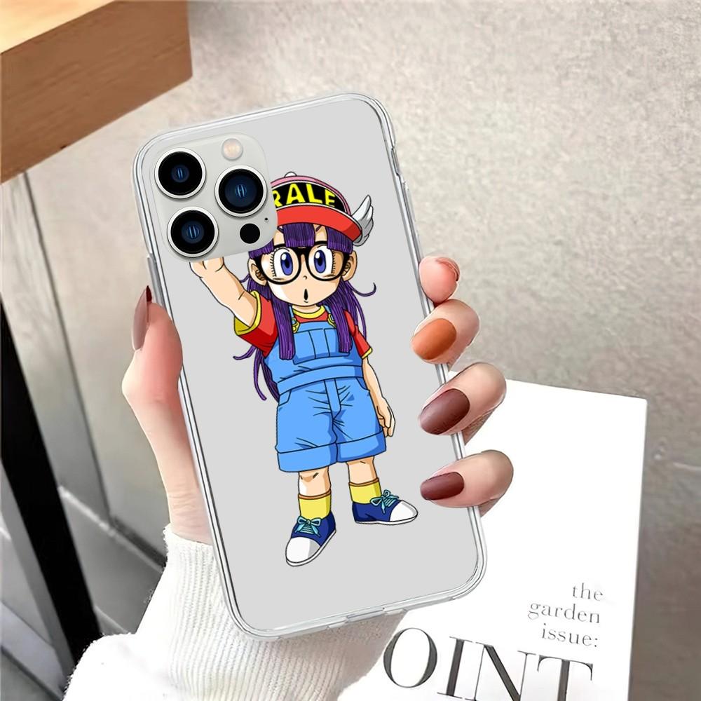 Чехол для телефона Dr Slump Arale для iPhone 15 12 Mini 13 14 Pro XS Max X 11pro Max SE XR прозрачный