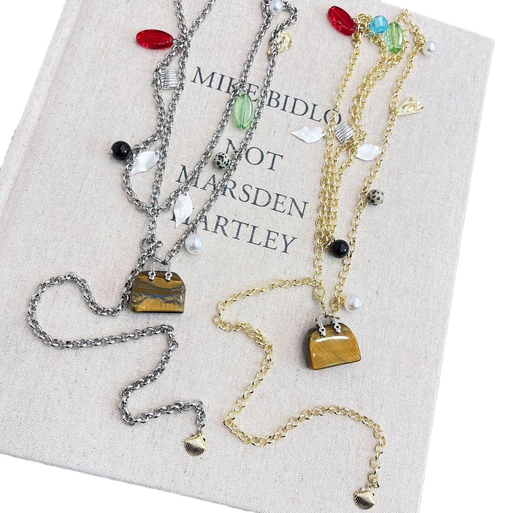 Универсальное ожерелье и цепочка на талию из натурального камня 2024 года: Высококлассный, уникальный стиль