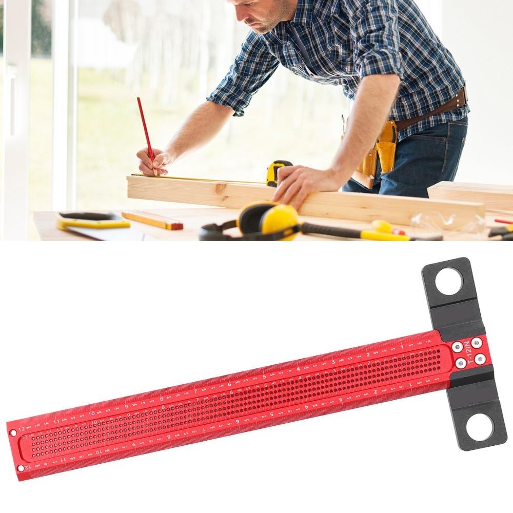 T-Type T Ruler 12 Inch Woodworking Ruler Convenient Precision Marking Tool Layout