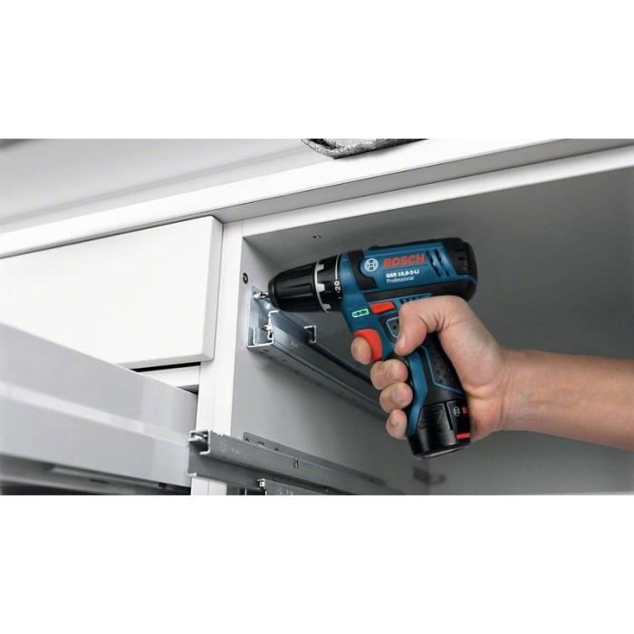 Ударная дрель Bosch Professional GSB 12V-15 + 2 аккумулятора 2,0 Ач + Зарядное устройство AL 12V-20 - 06019B690H